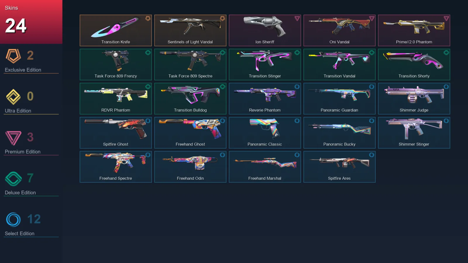 EU | Lv63 | Unranked | 24 Skin | 16 Agent | 36 Buddy