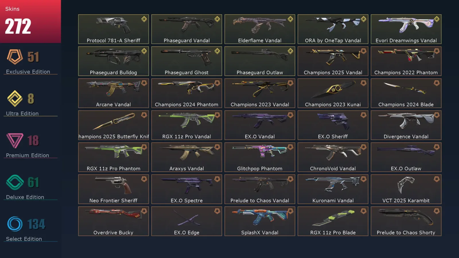 [Valorant] | EU | Level 403 | 28 Agents | 272 Skins — Valorant account