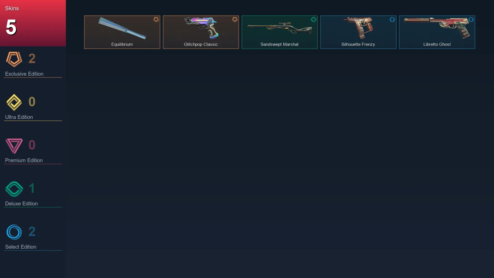 AP | Lv20 | Unranked | 5 Skin | 8 Agent | 6 Buddy