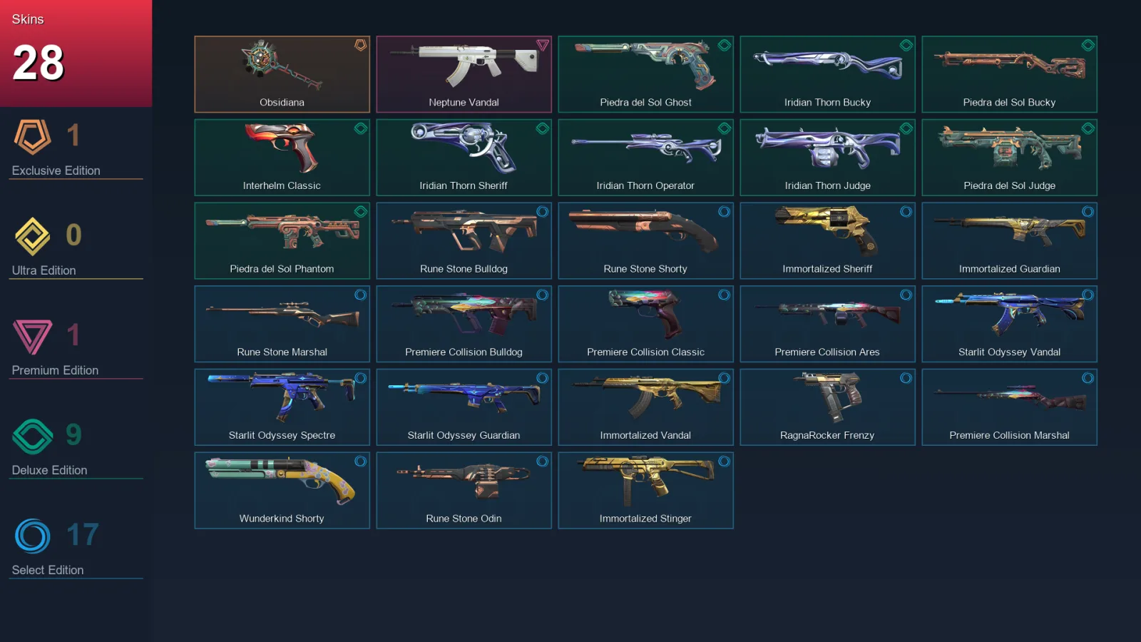 AP | Lv84 | Unranked | 28 Skin | 18 Agent | 45 Buddy — Valorant account