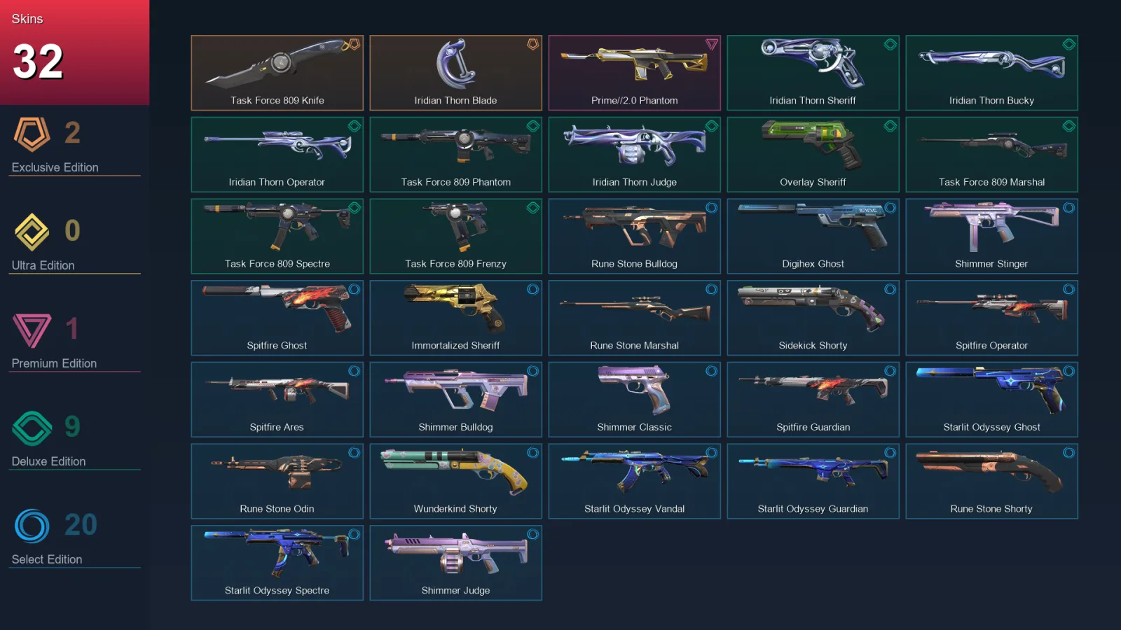 AP | Lv149 | Unranked | 32 Skin | 26 Agent | 66 Buddy
