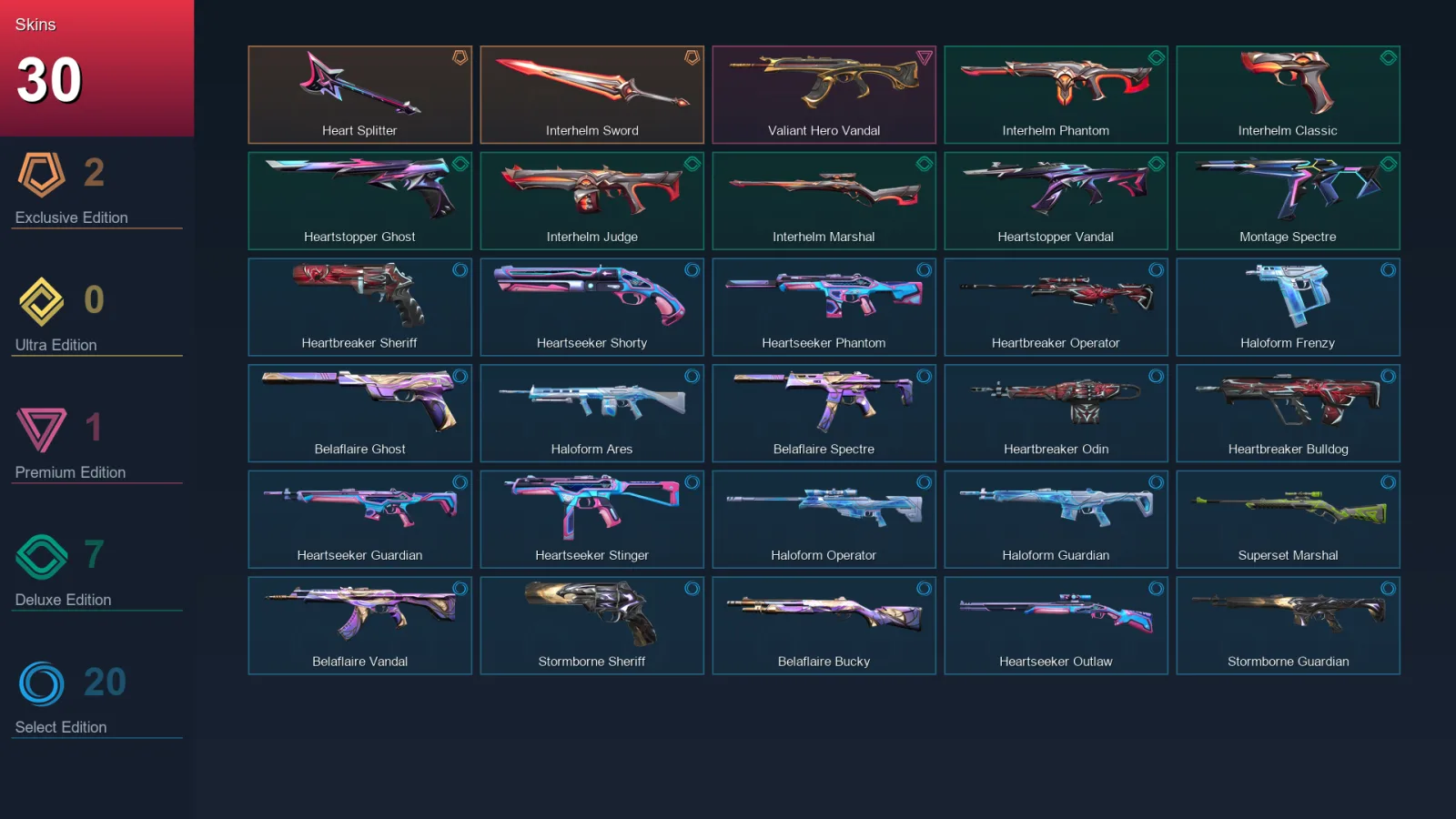 LA | Lv65 | Unranked | 30 Skin | 15 Agent | 37 Buddy