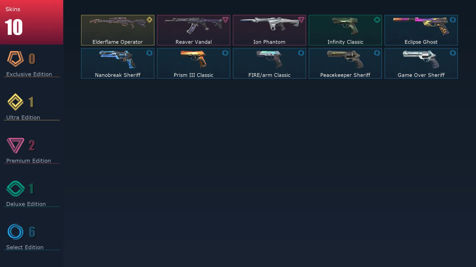 [Valorant] | EU | Level 132 | 28 Agents | 10 Skins