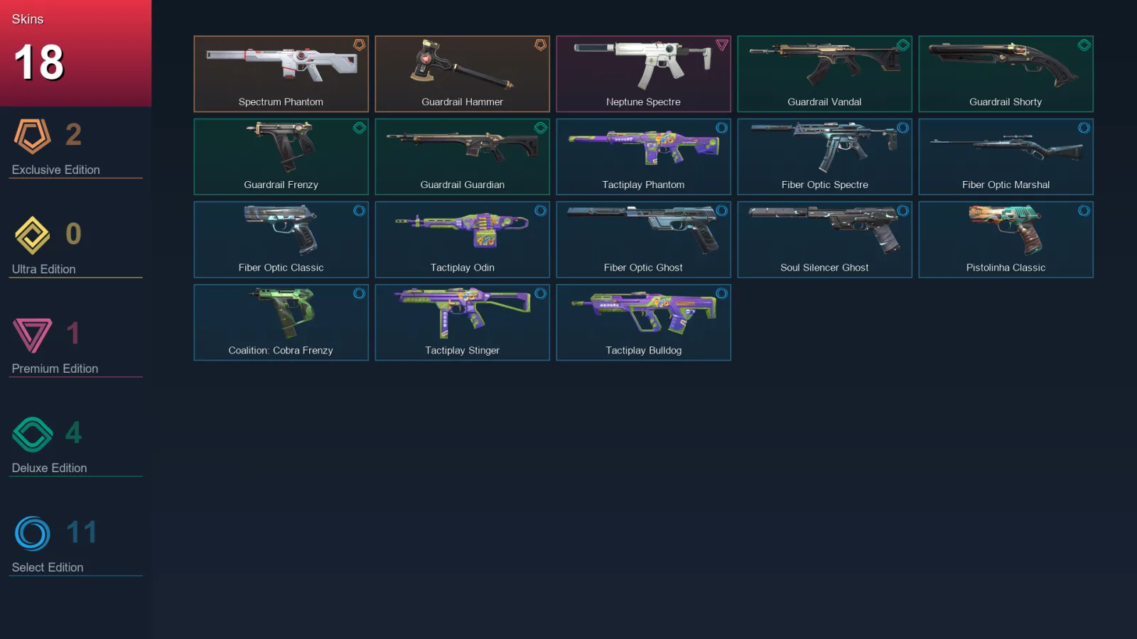 EU | Lv79 | Unranked | 18 Skin | 22 Agent | 46 Buddy — Valorant account