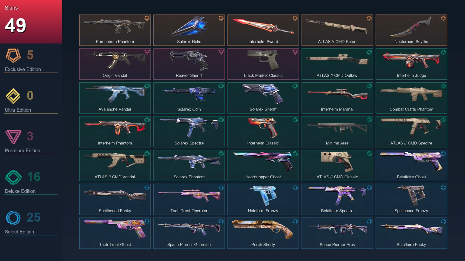 AP | Lv105 | Unranked | 49 Skin | 28 Agent | 48 Buddy — Unranked / Smurf Valorant