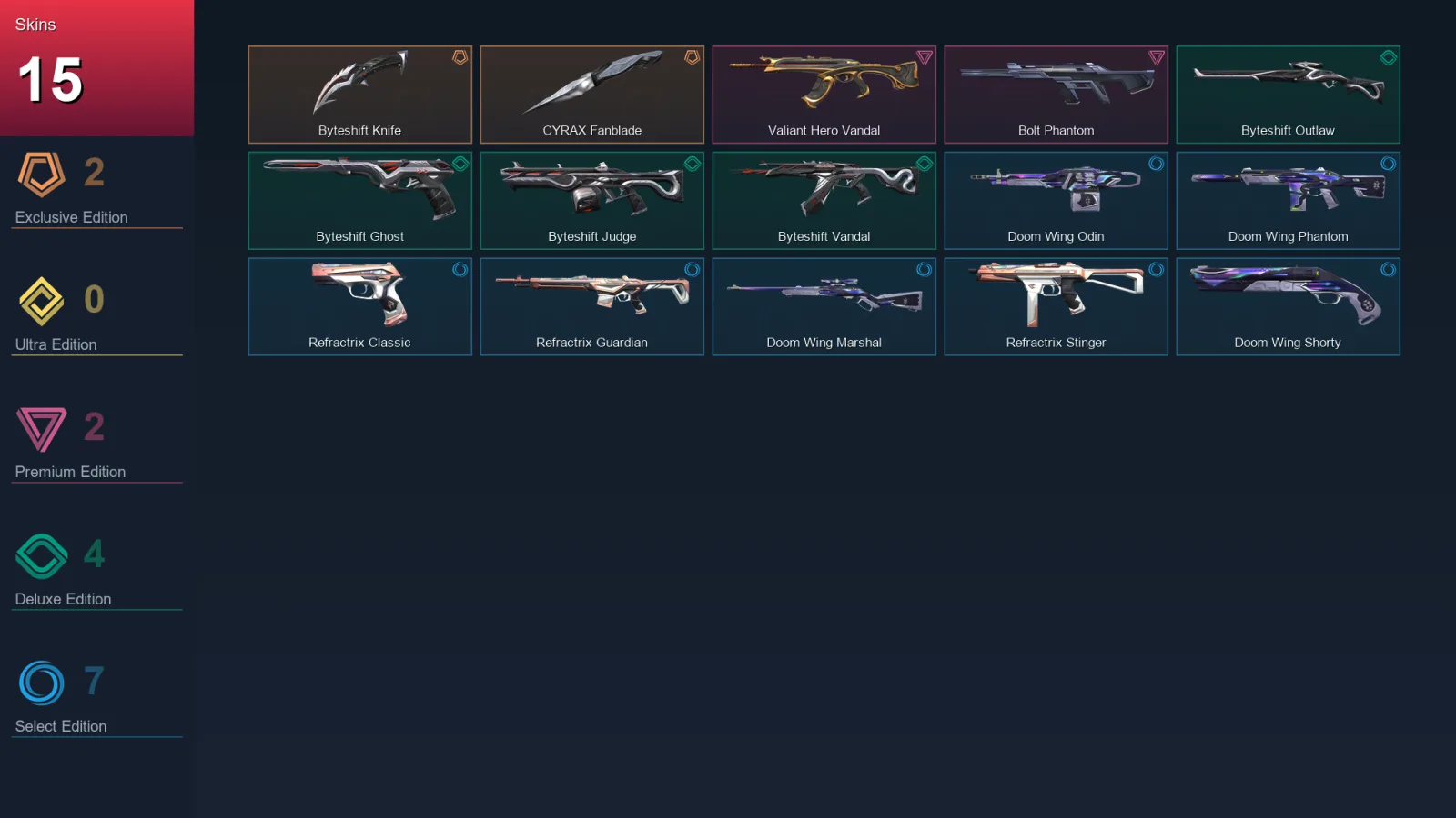 EU | Lv34 | Unranked | 15 Skin | 12 Agent | 17 Buddy