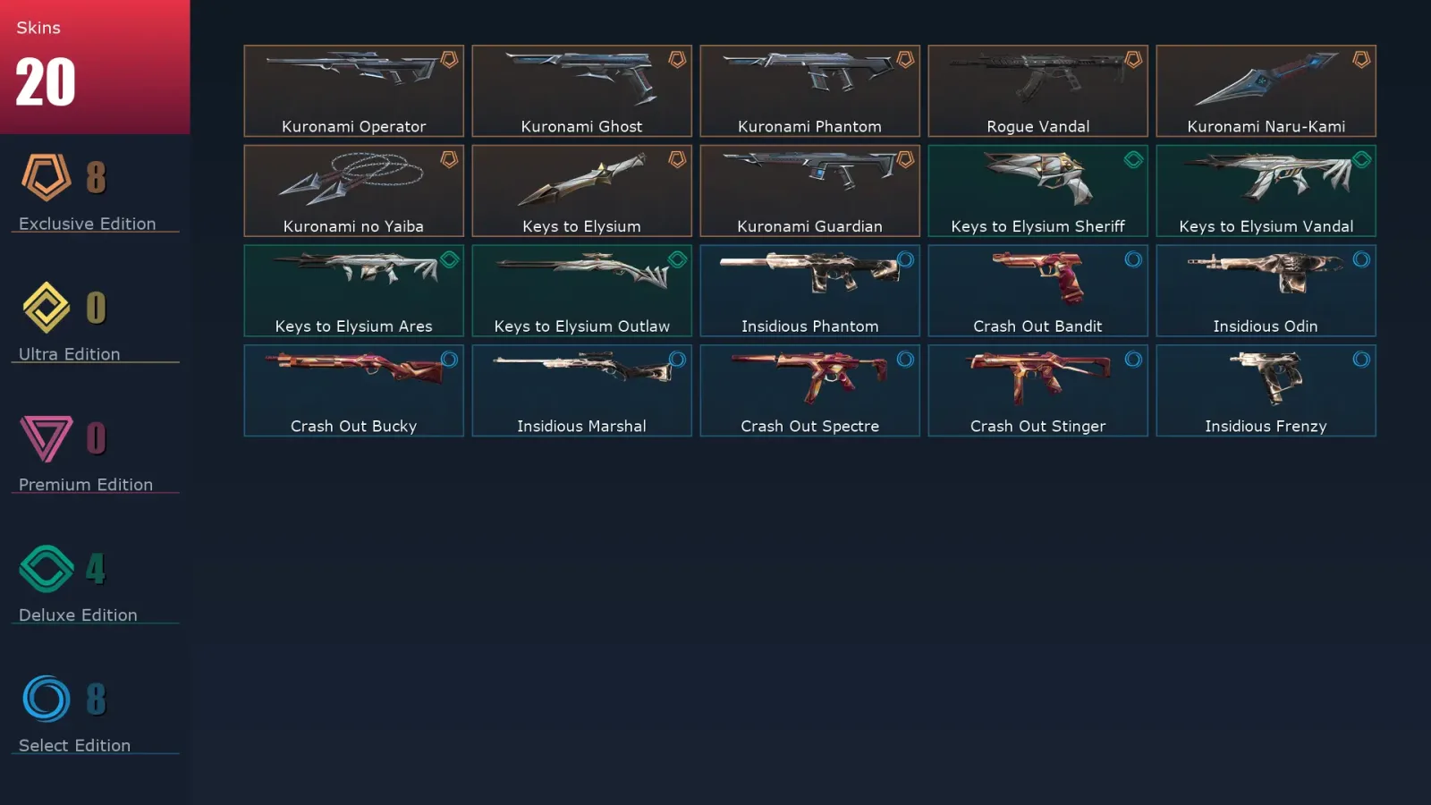 [Valorant] | EU | Level 40 | Diamond 2 | 13 Agents | 20 Skins — Valorant account