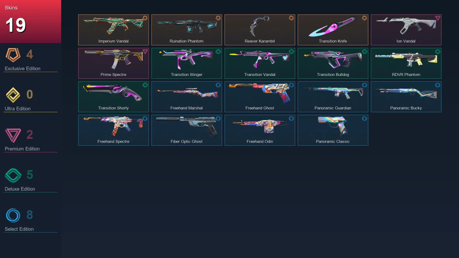 LA | Lv122 | Unranked | 19 Skin | 27 Agent | 51 Buddy