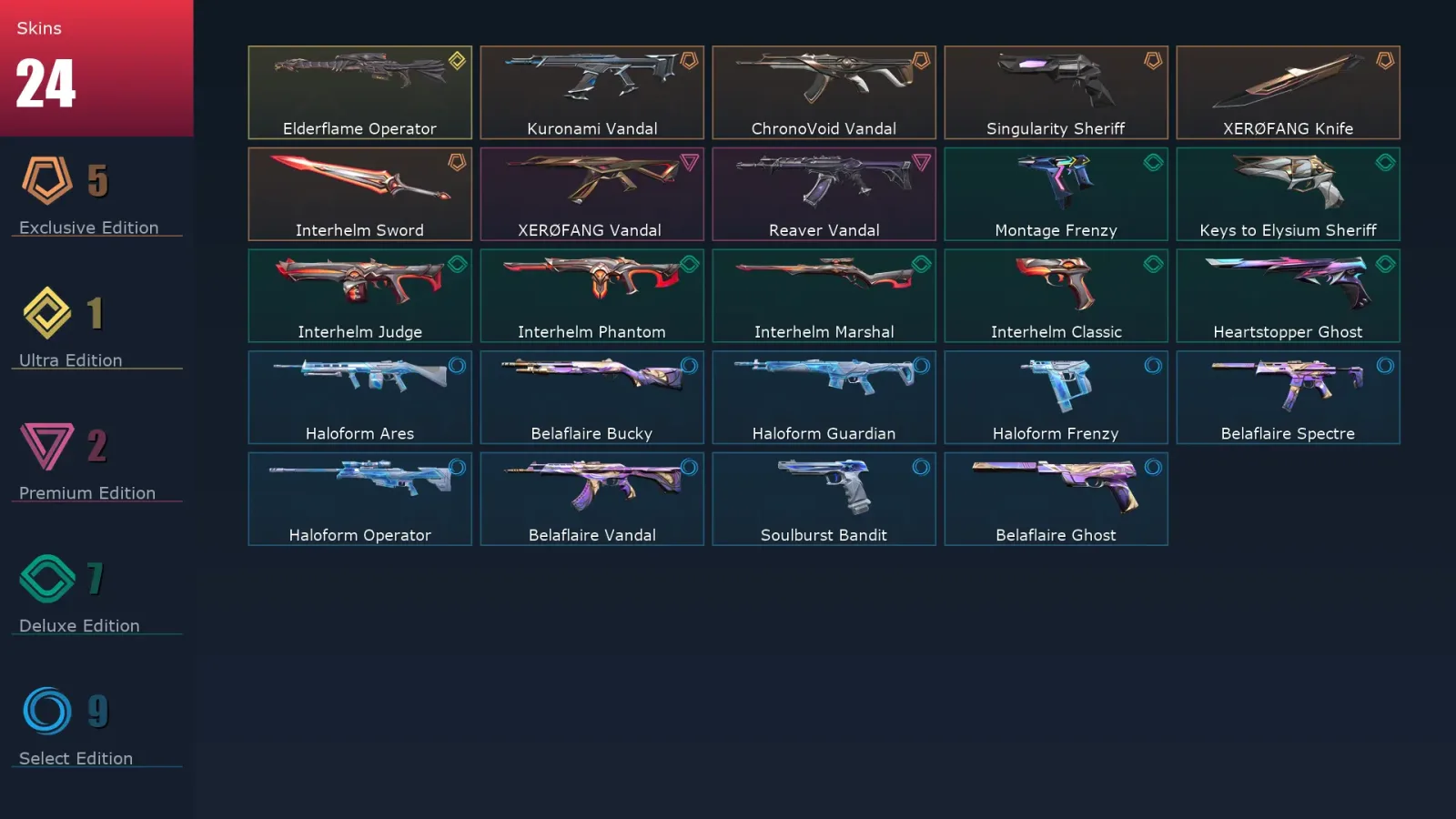 [Valorant] | EU | Level 102 | Platinum 1 | 26 Agents | 24 Skins — Valorant account