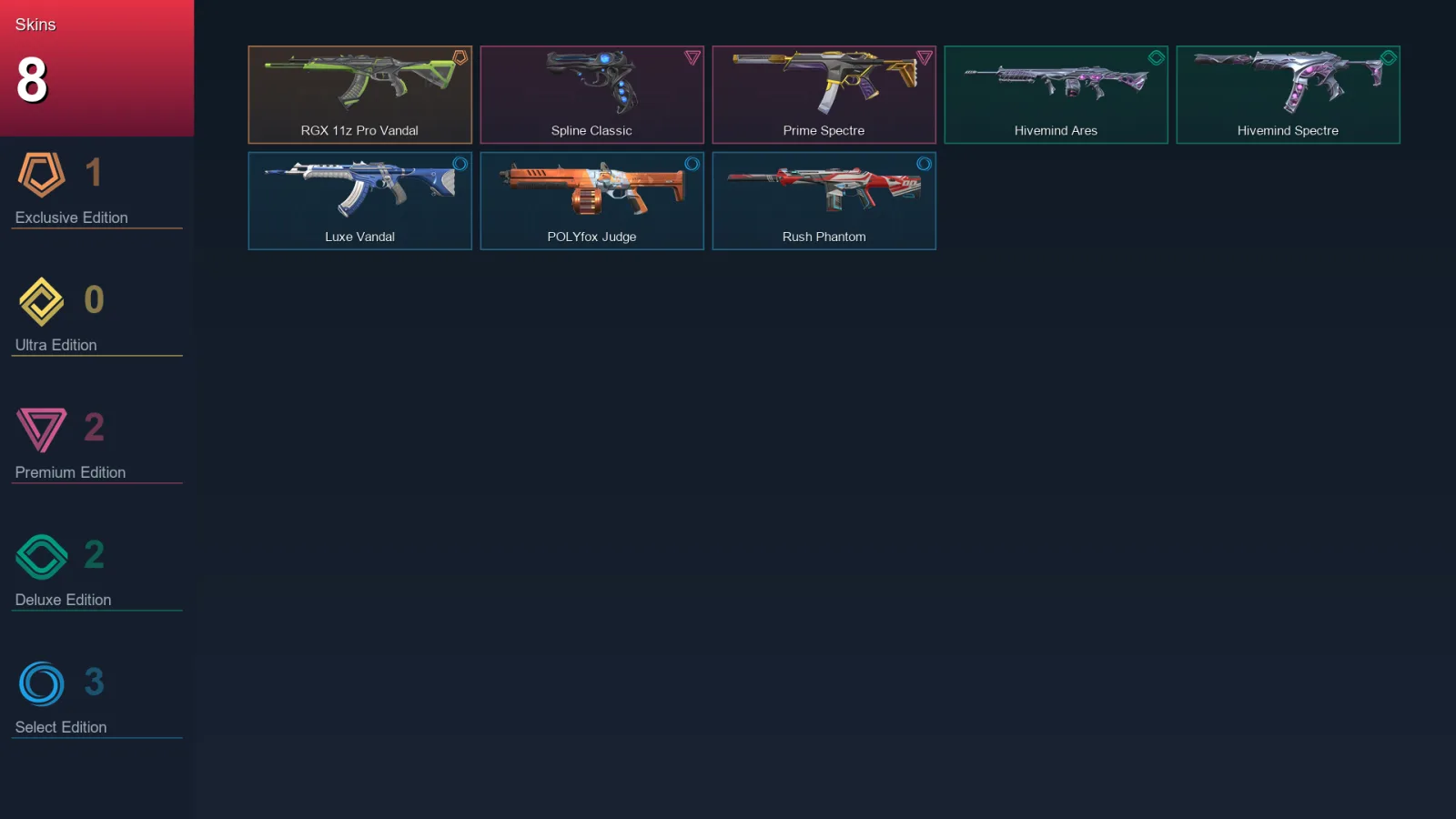 EU | Lv30 | Unranked | 8 Skin | 10 Agent | 16 Buddy
