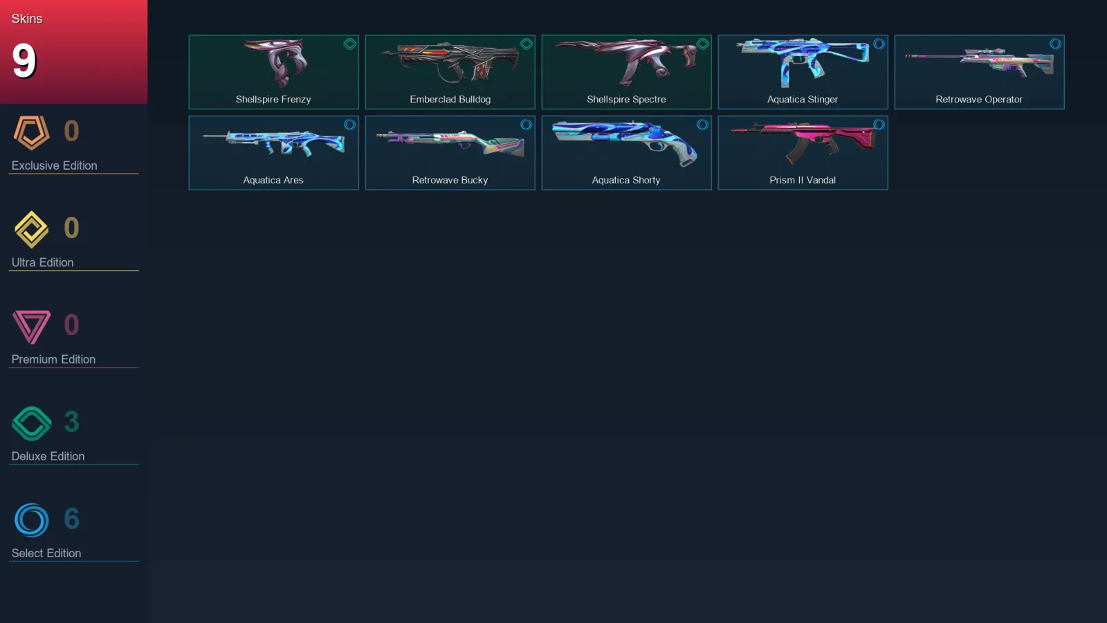 EU | Lv44 | Unranked | 9 Skin | 17 Agent | 18 Buddy — Valorant account