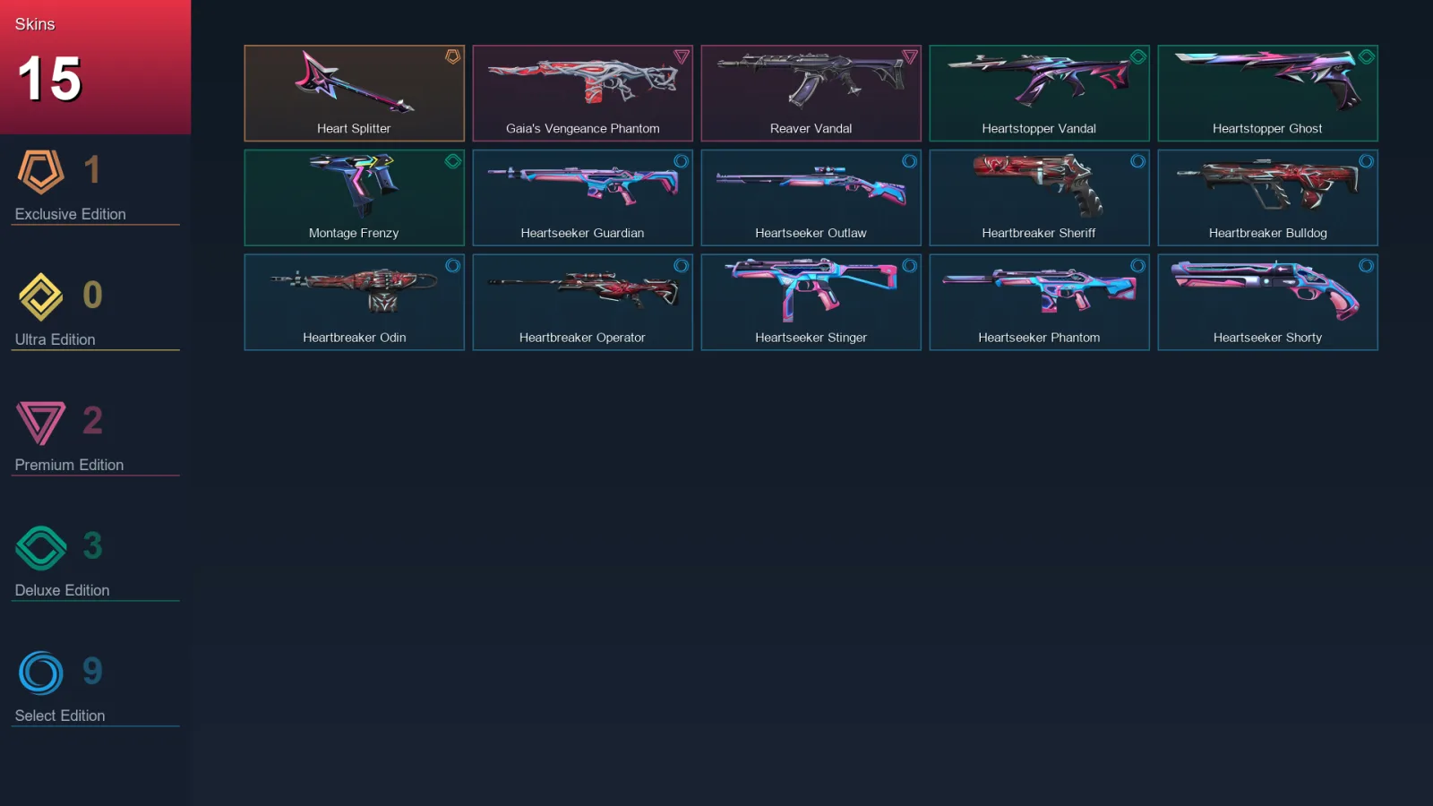 AP | Lv80 | Unranked | 15 Skin | 25 Agent | 26 Buddy