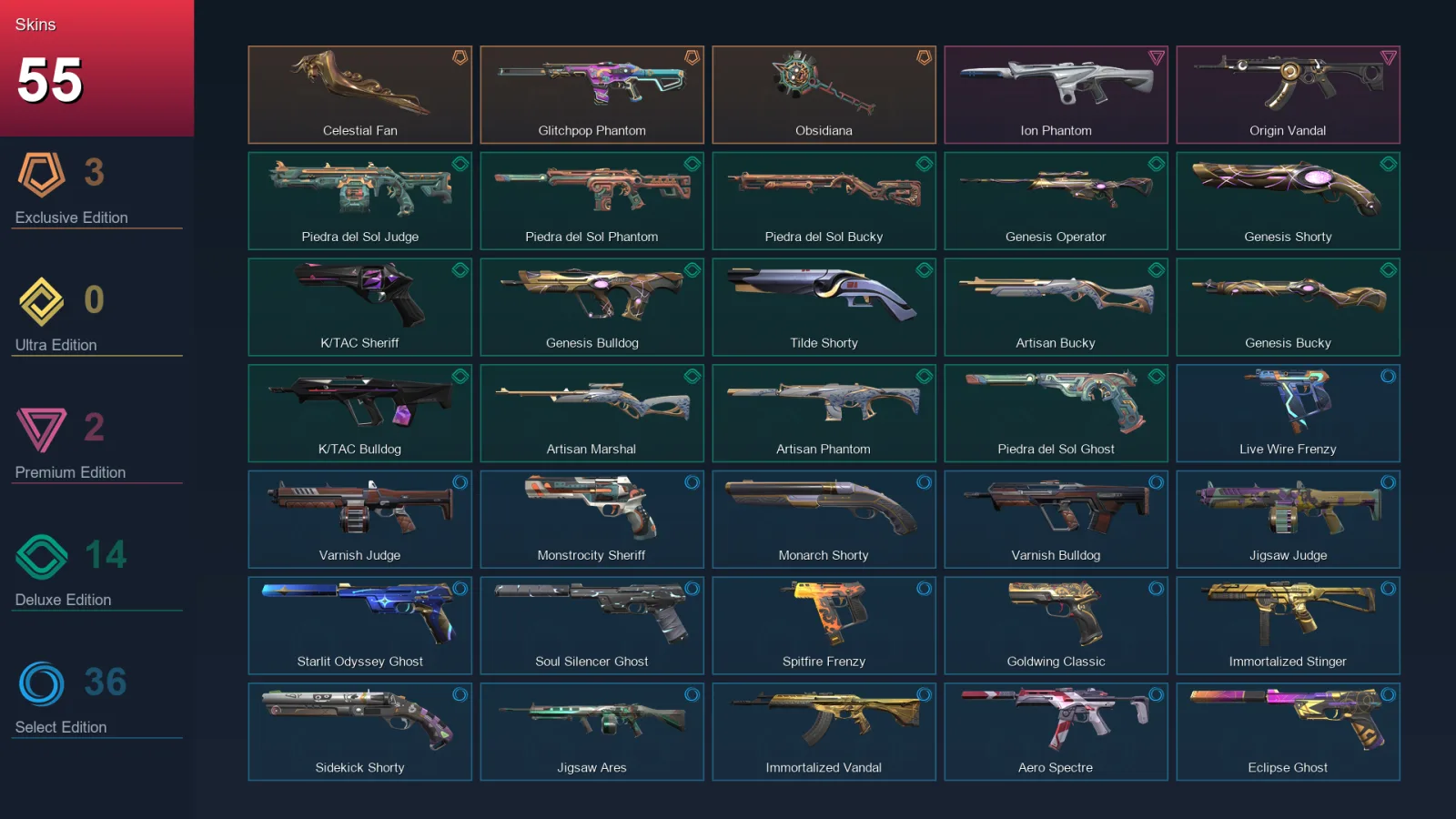 EU | Lv229 | Unranked | 55 Skin | 29 Agent | 95 Buddy