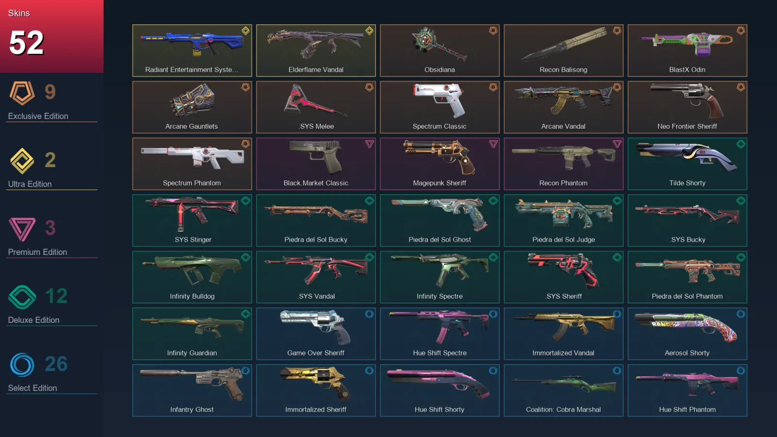 BR | Obsidiana | Recon Balisong | BlastX Odin | Arcane Gauntlets | 52 Skin | 29 Agent | 85 Buddy | Lv127
