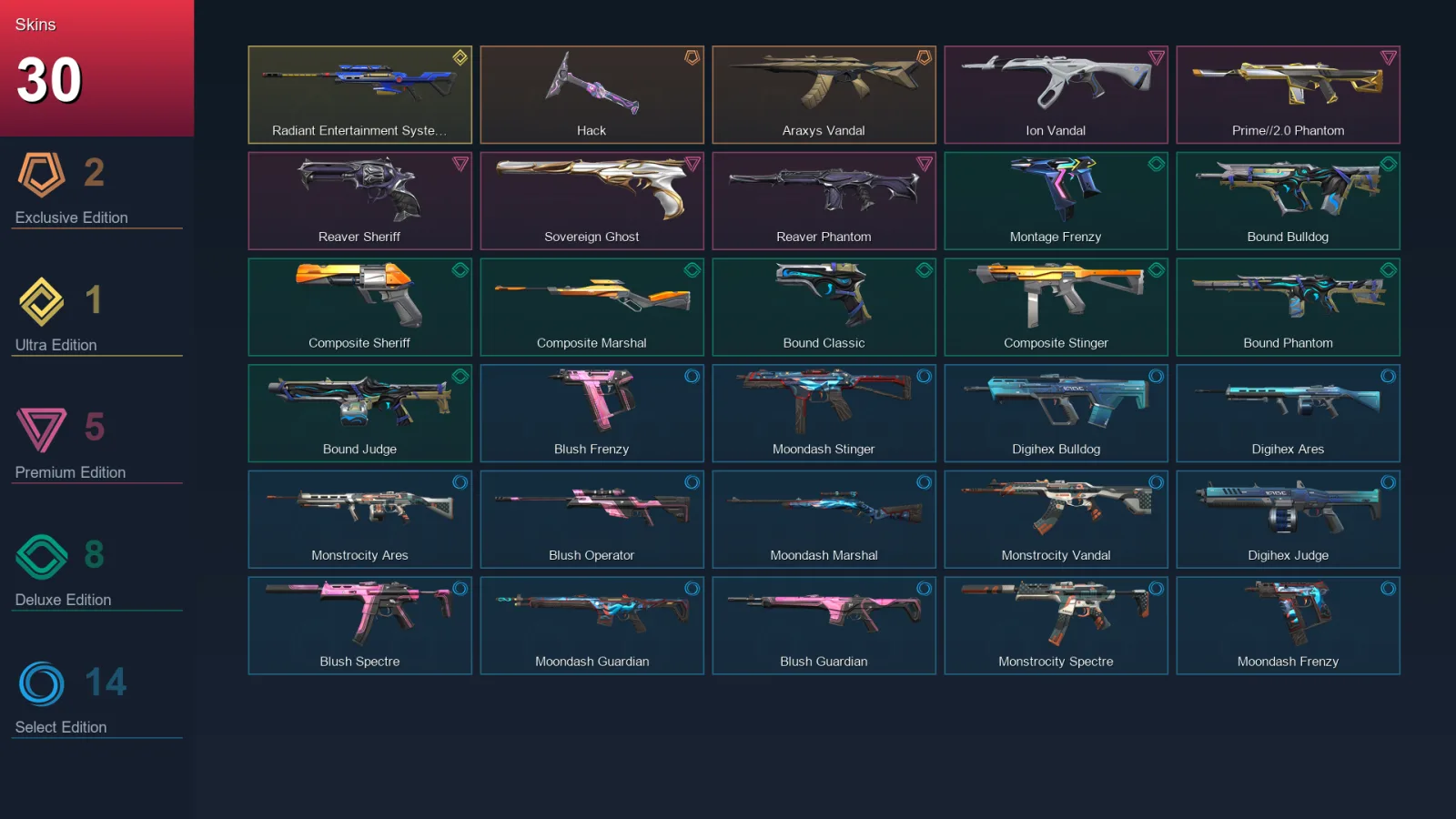 AP | Lv92 | Unranked | 30 Skin | 28 Agent | 49 Buddy