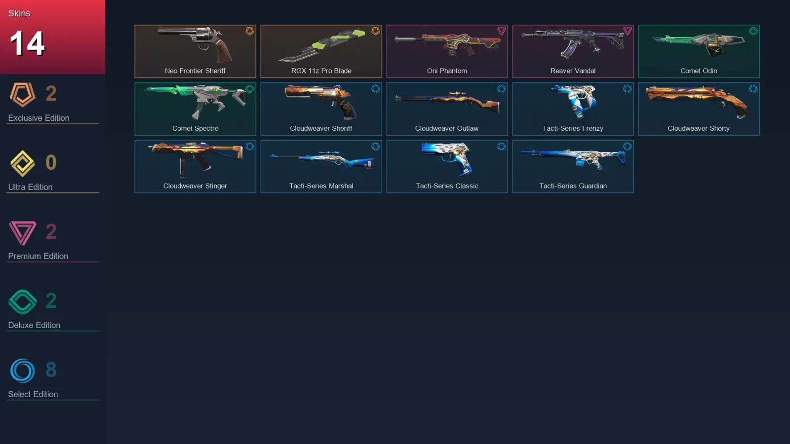 AP | Lv36 | Unranked | 14 Skin | 11 Agent | 15 Buddy — Valorant account