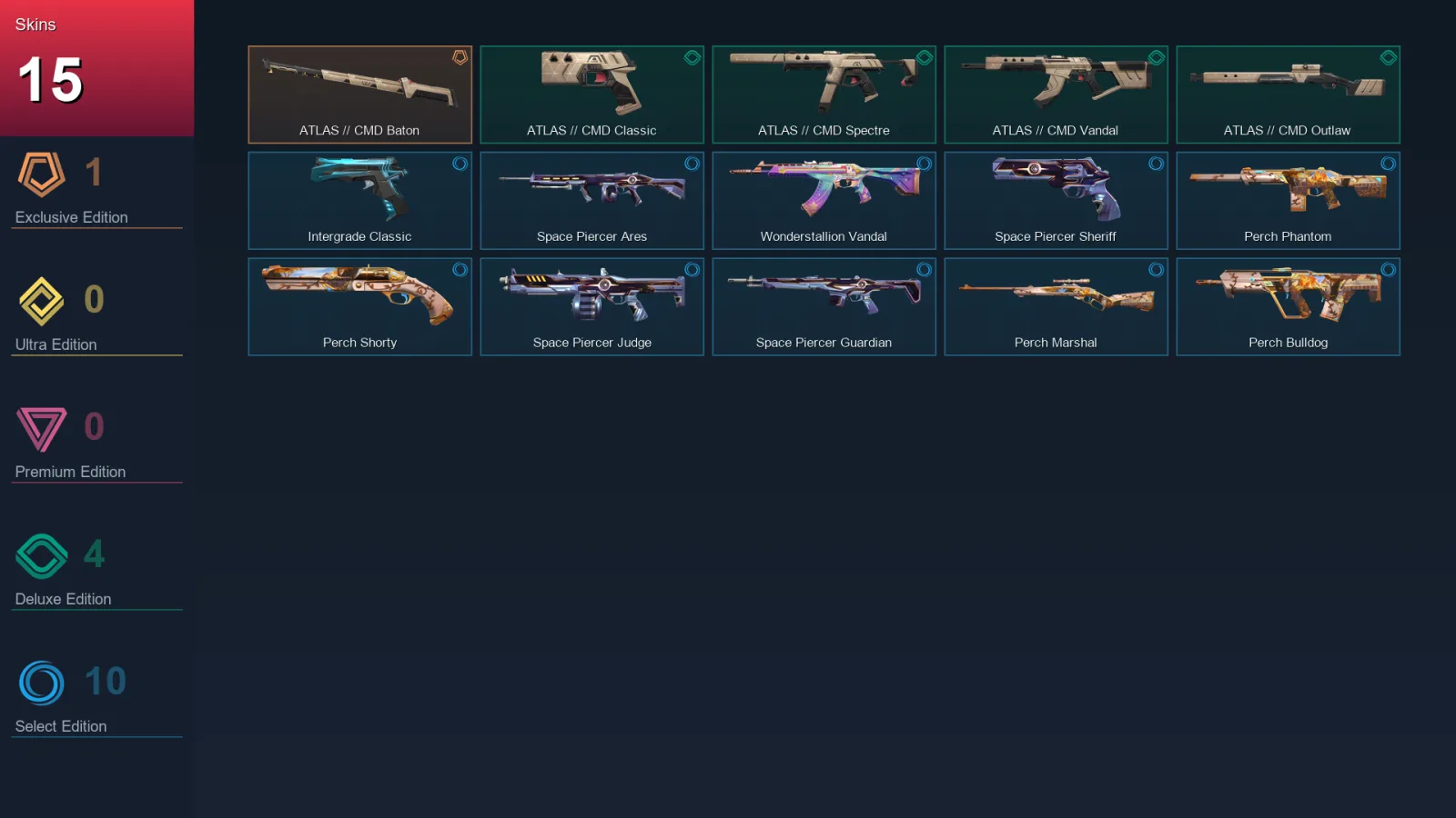 EU | Lv22 | Unranked | 15 Skin | 7 Agent | 12 Buddy