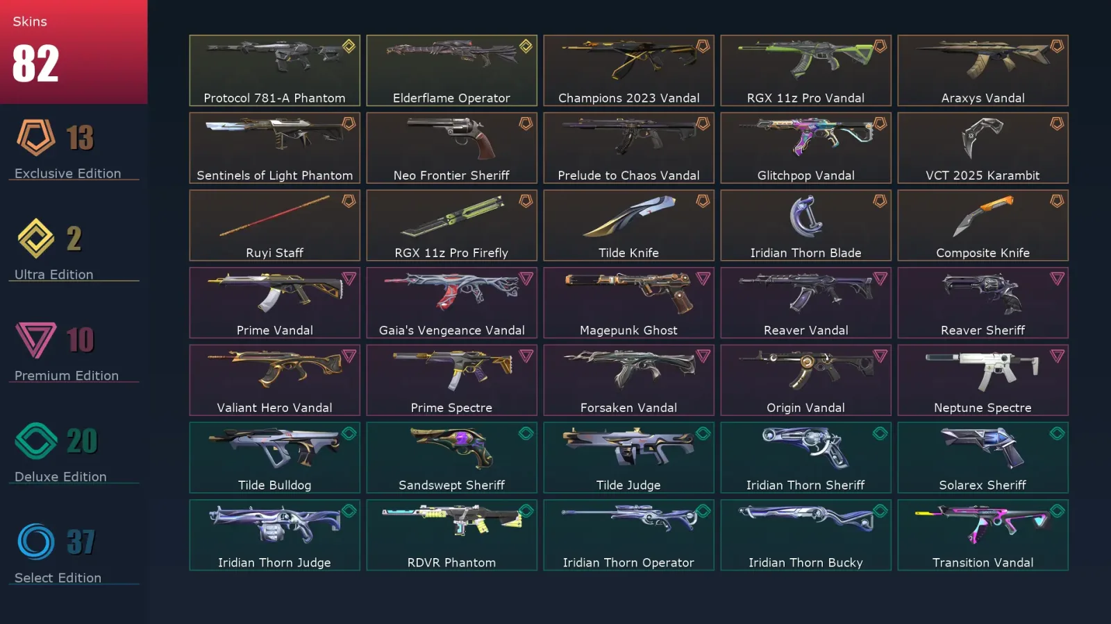 [Valorant] | EU | Level 266 | Bronze 3 | 28 Agents | 82 Skins — Valorant account