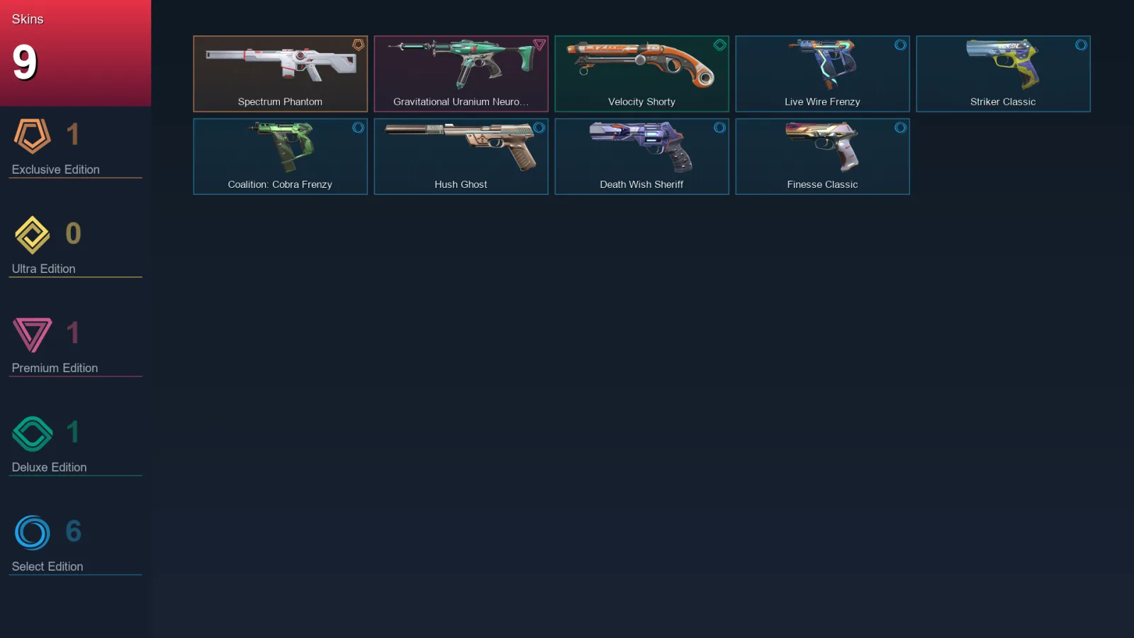 AP | Lv142 | Unranked | 9 Skin | 22 Agent | 49 Buddy