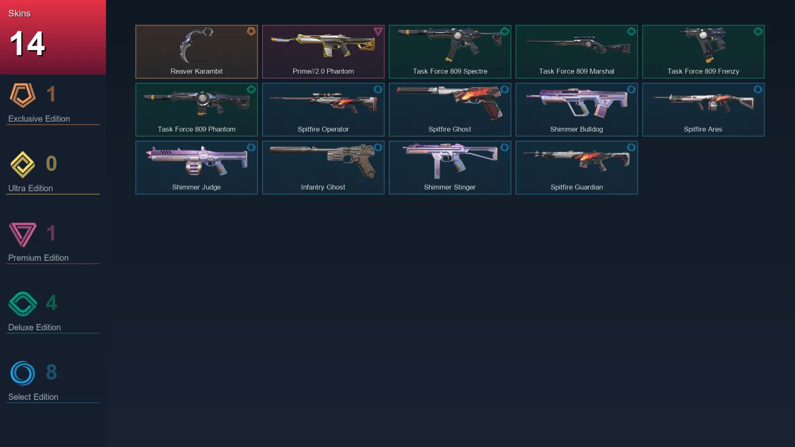 EU | Lv39 | Unranked | 14 Skin | 15 Agent | 20 Buddy