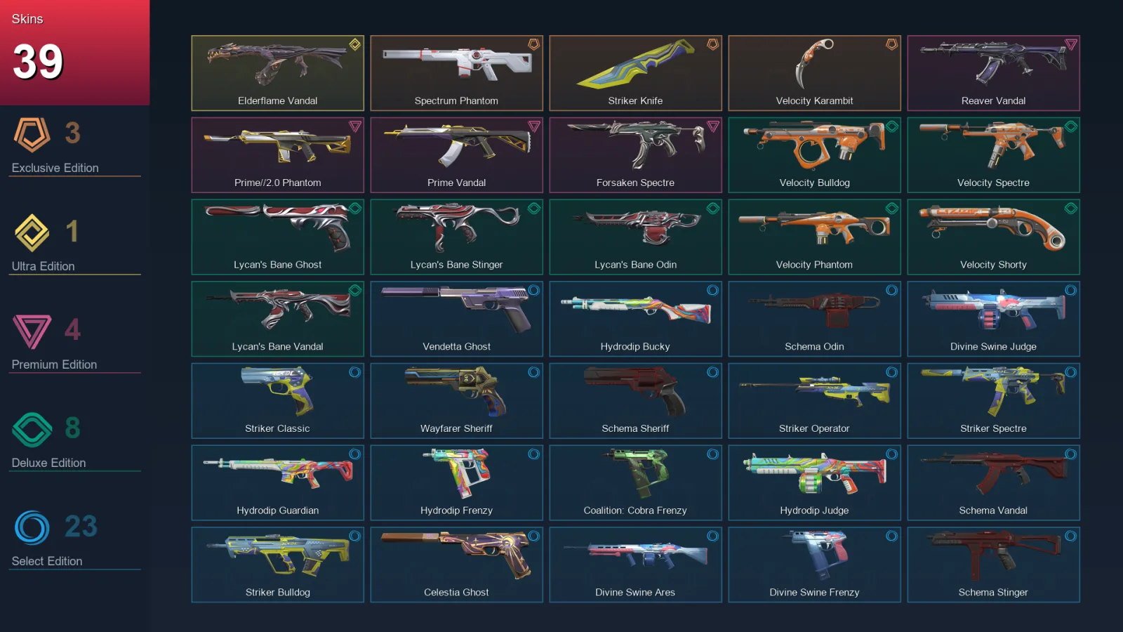 AP | Lv149 | Unranked | 39 Skin | 26 Agent | 66 Buddy