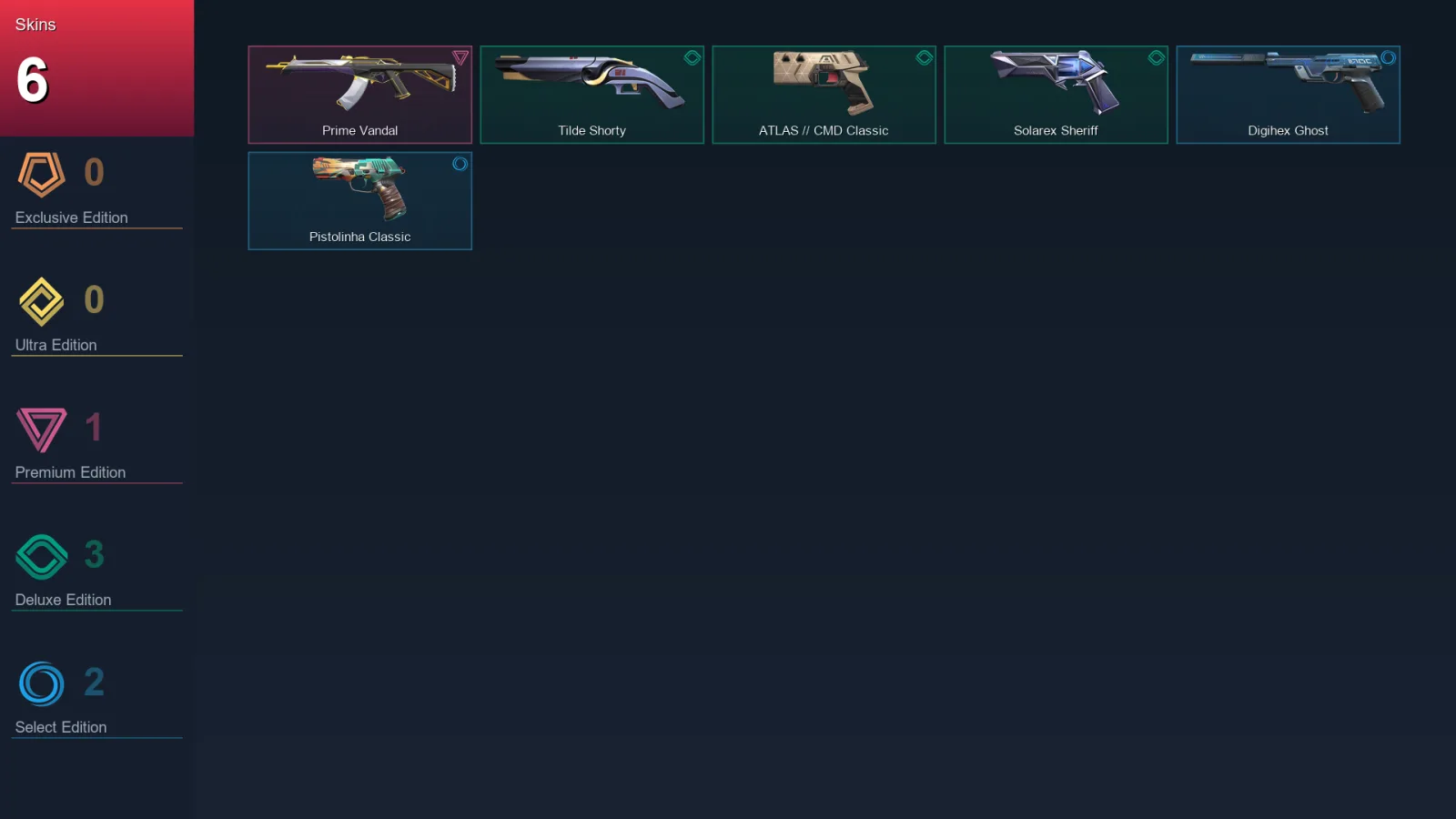 EU | Lv146 | Unranked | 6 Skin | 29 Agent | 62 Buddy