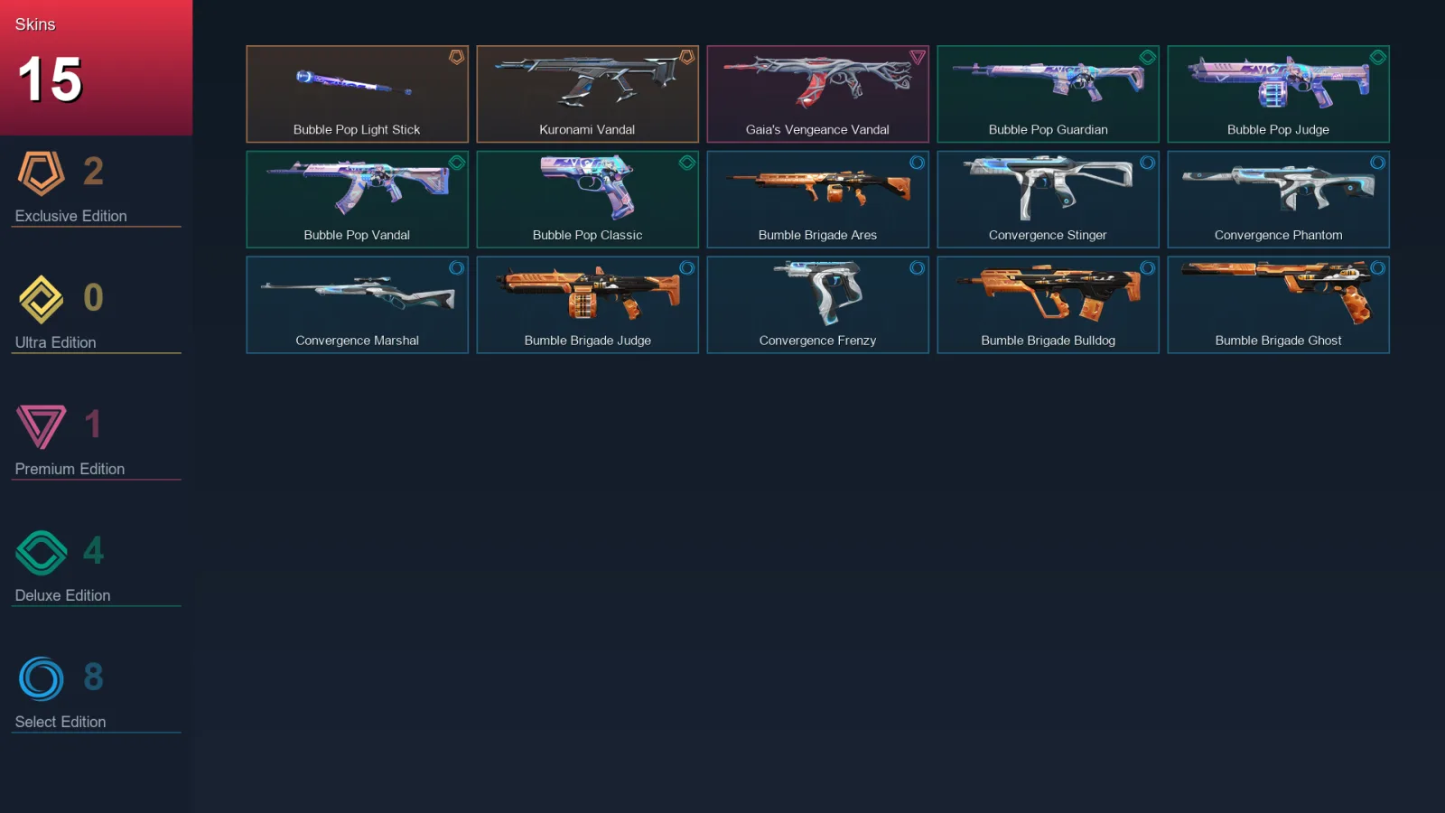 EU | Lv58 | Unranked | 15 Skin | 21 Agent | 27 Buddy — Valorant account