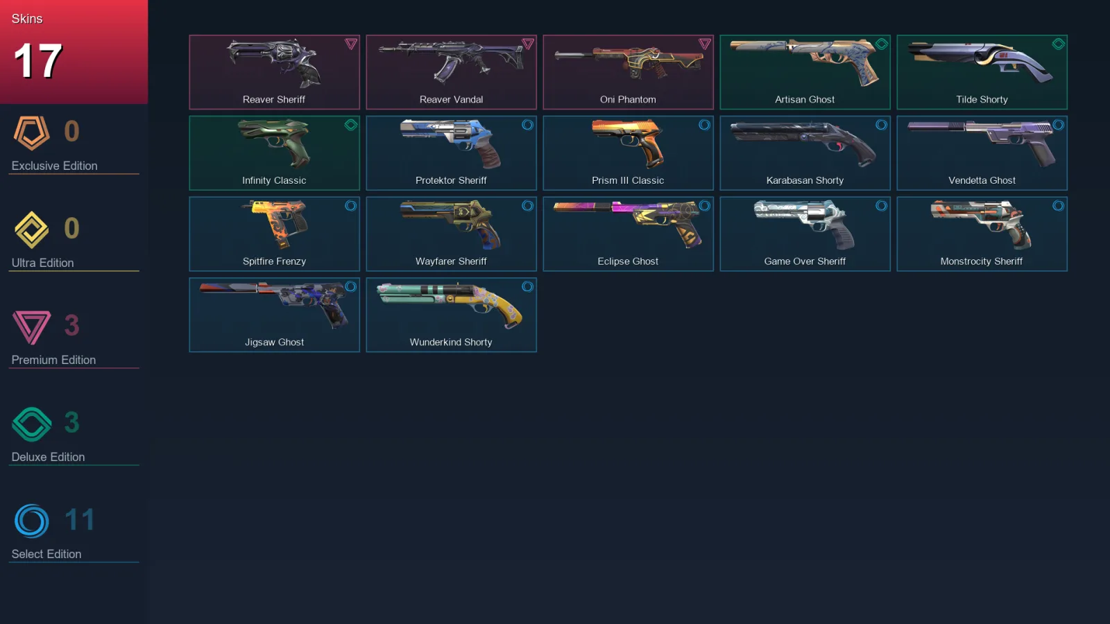 EU | Lv224 | Unranked | 17 Skin | 27 Agent | 85 Buddy — Valorant account