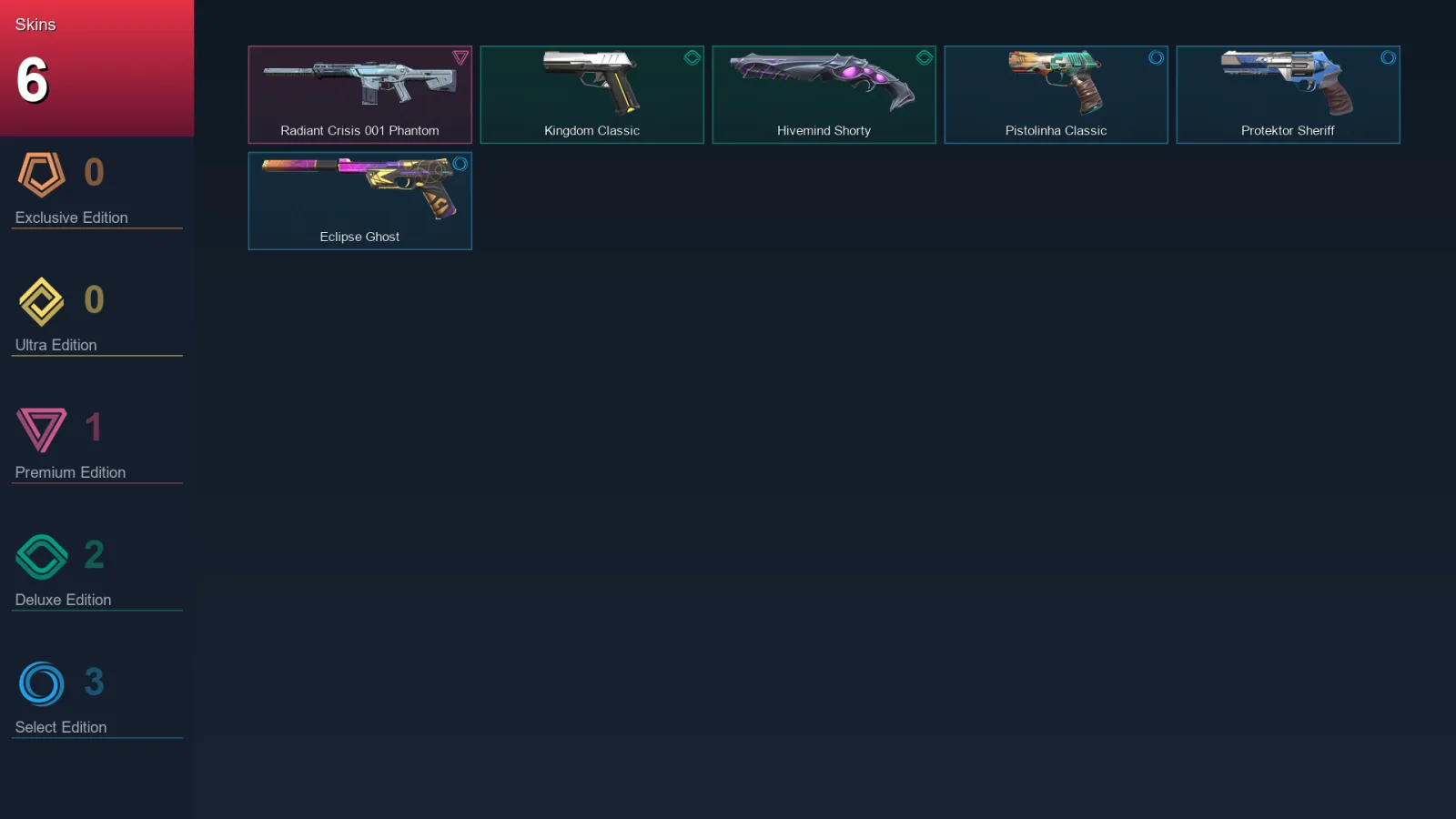 AP | Lv99 | Unranked | 6 Skin | 19 Agent | 47 Buddy