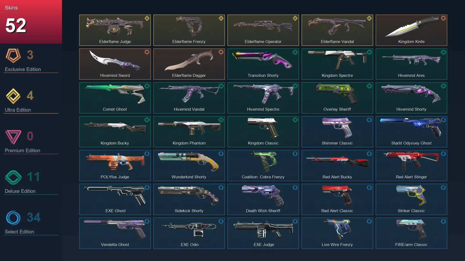 AP | Lv271 | Unranked | 52 Skin | 26 Agent | 126 Buddy — Valorant account