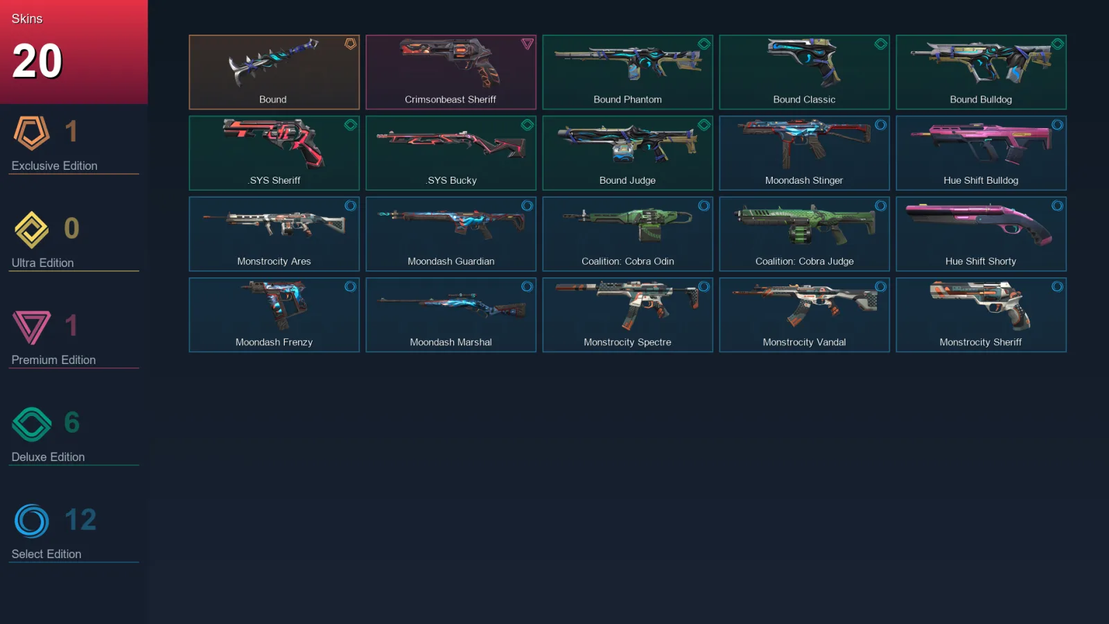 EU | Lv33 | Unranked | 20 Skin | 10 Agent | 20 Buddy