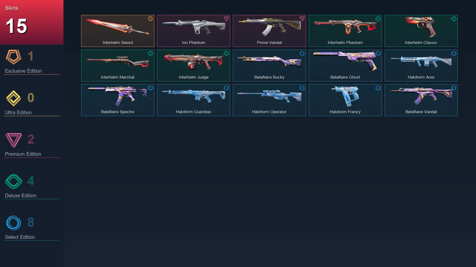 AP | Lv36 | Unranked | 15 Skin | 13 Agent | 14 Buddy — Valorant account
