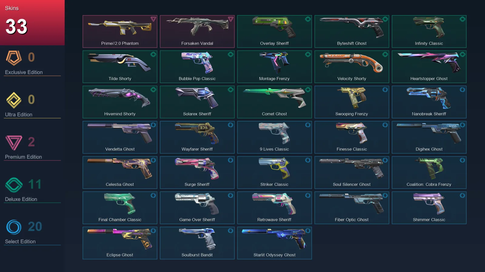 BR | Lv493 | Unranked | 33 Skin | 29 Agent | 149 Buddy