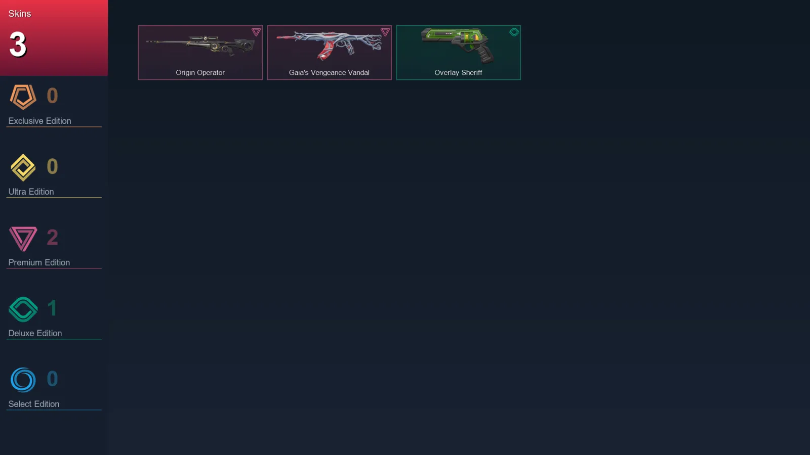 EU | Origin Operator | Gaia's Vengeance Vandal | Overlay Sheriff | 3 Skin | 13 Agent | 10 Buddy | Lv35