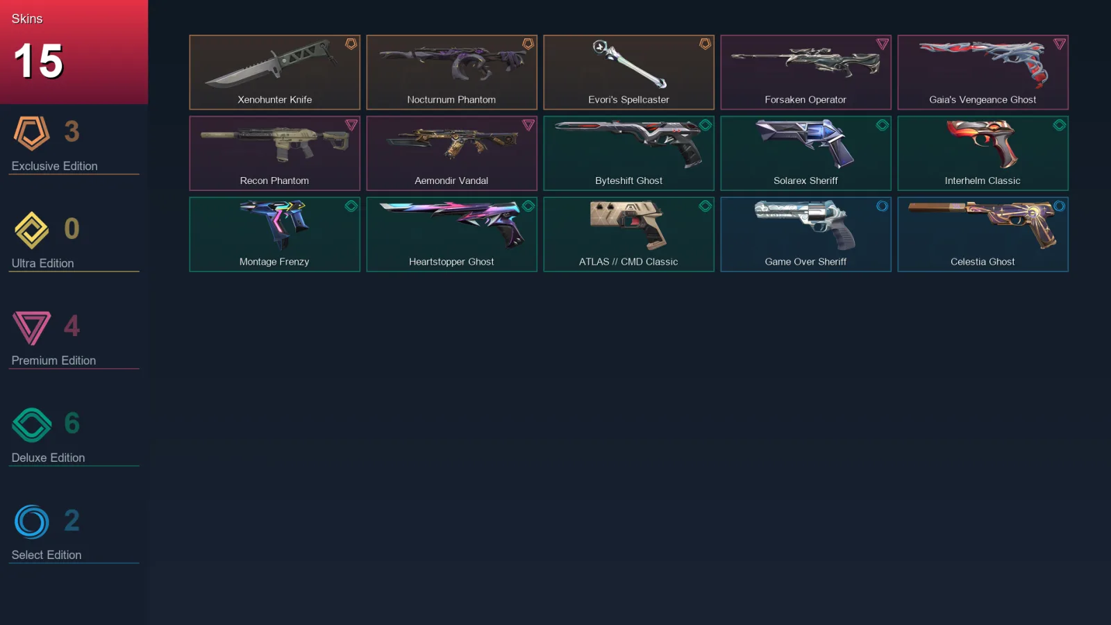 AP | Lv161 | Silver I | 15 Skin | 26 Agent | 43 Buddy — Valorant account