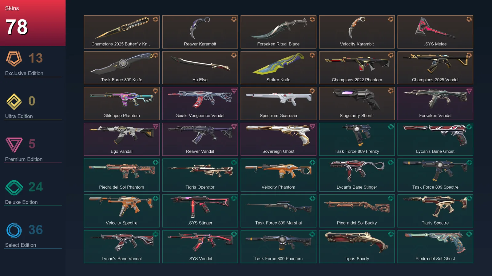 NA | Lv126 | Silver III | 78 Skin | 21 Agent | 74 Buddy