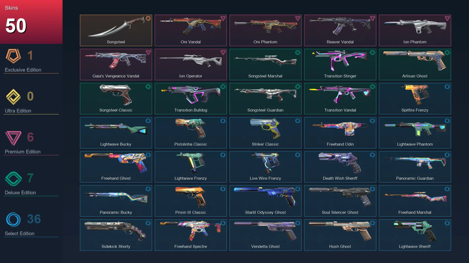 AP | Lv345 | Unranked | 50 Skin | 28 Agent | 136 Buddy