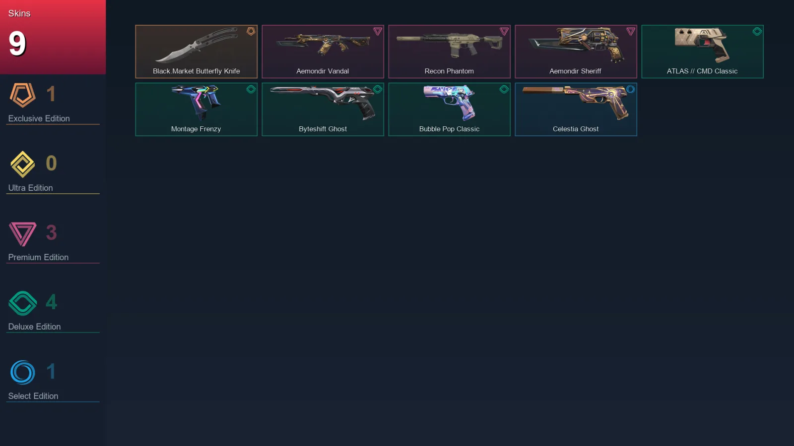 EU | Lv113 | Gold I | 9 Skin | 29 Agent | 43 Buddy