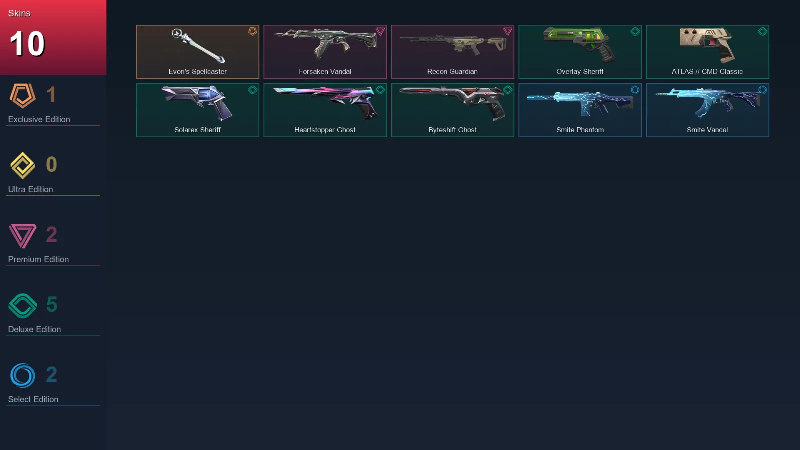 AP | Lv107 | Unranked | 10 Skin | 28 Agent | 48 Buddy