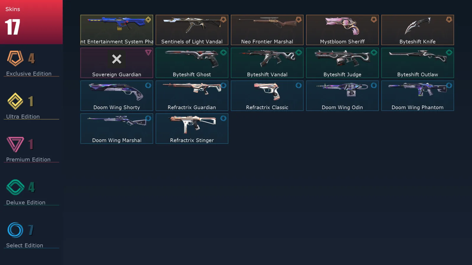 [Valorant] | EU | Level 52 | 14 Agents | 17 Skins