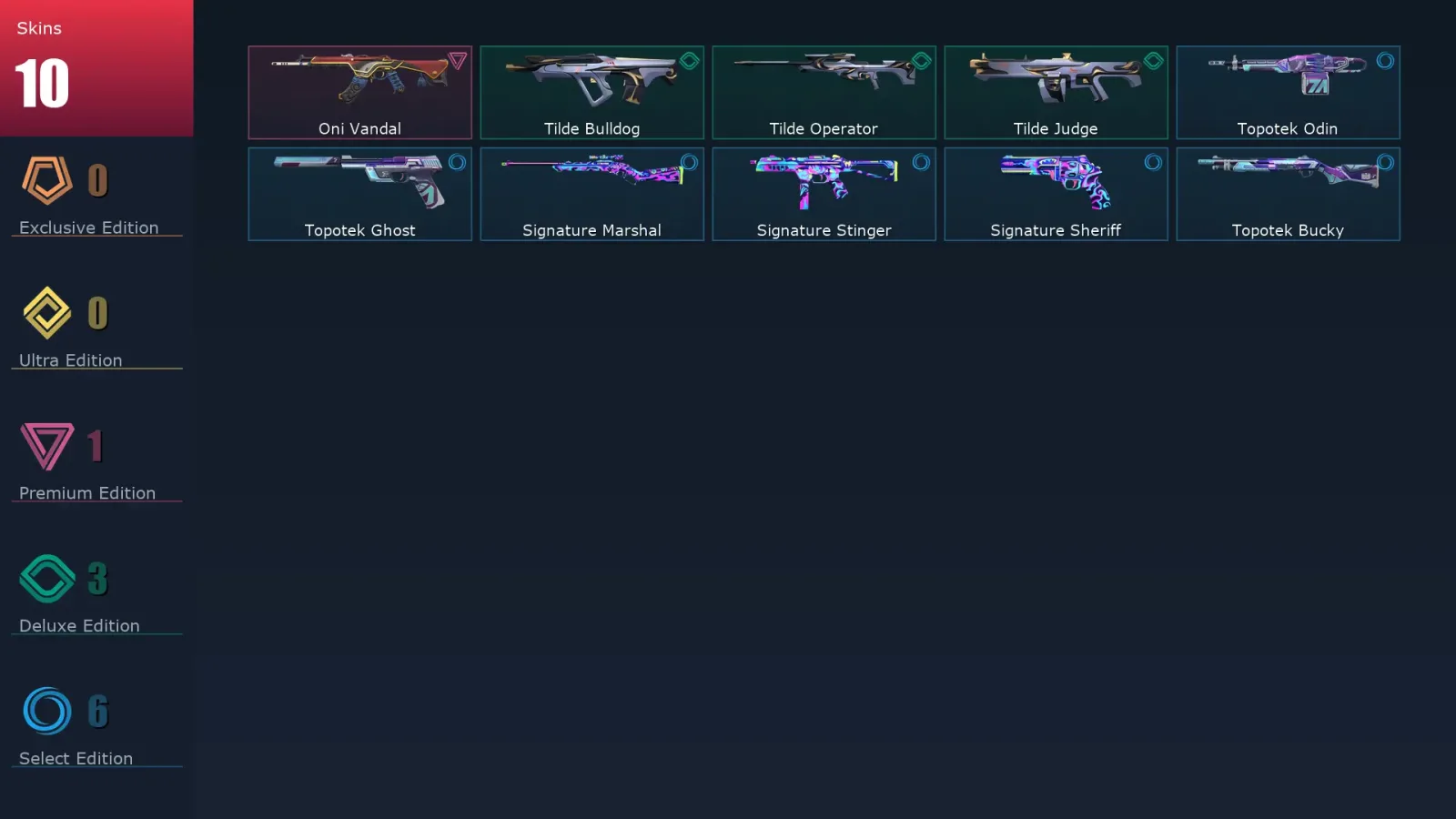 [Valorant] | EU | Level 47 | 18 Agents | 10 Skins