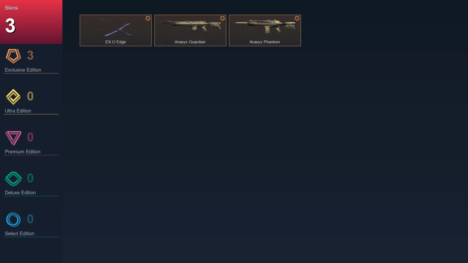 AP | Lv50 | Unranked | 3 Skin | 20 Agent | 31 Buddy