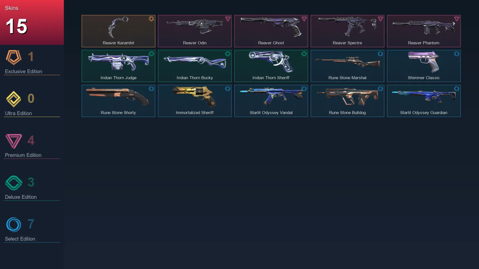 AP | Lv65 | Unranked | 15 Skin | 20 Agent | 20 Buddy