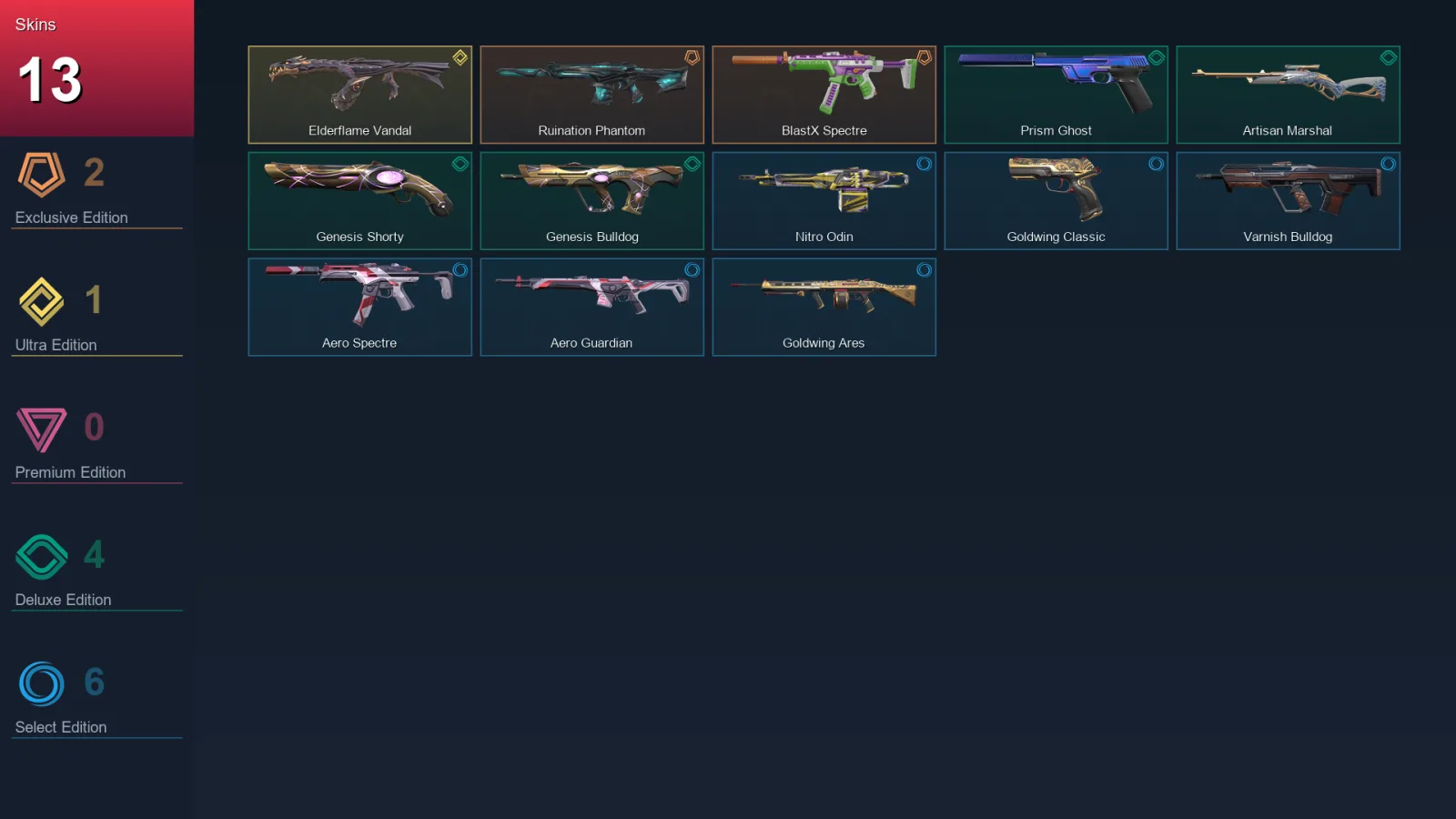 AP | Lv21 | Unranked | 13 Skin | 7 Agent | 9 Buddy