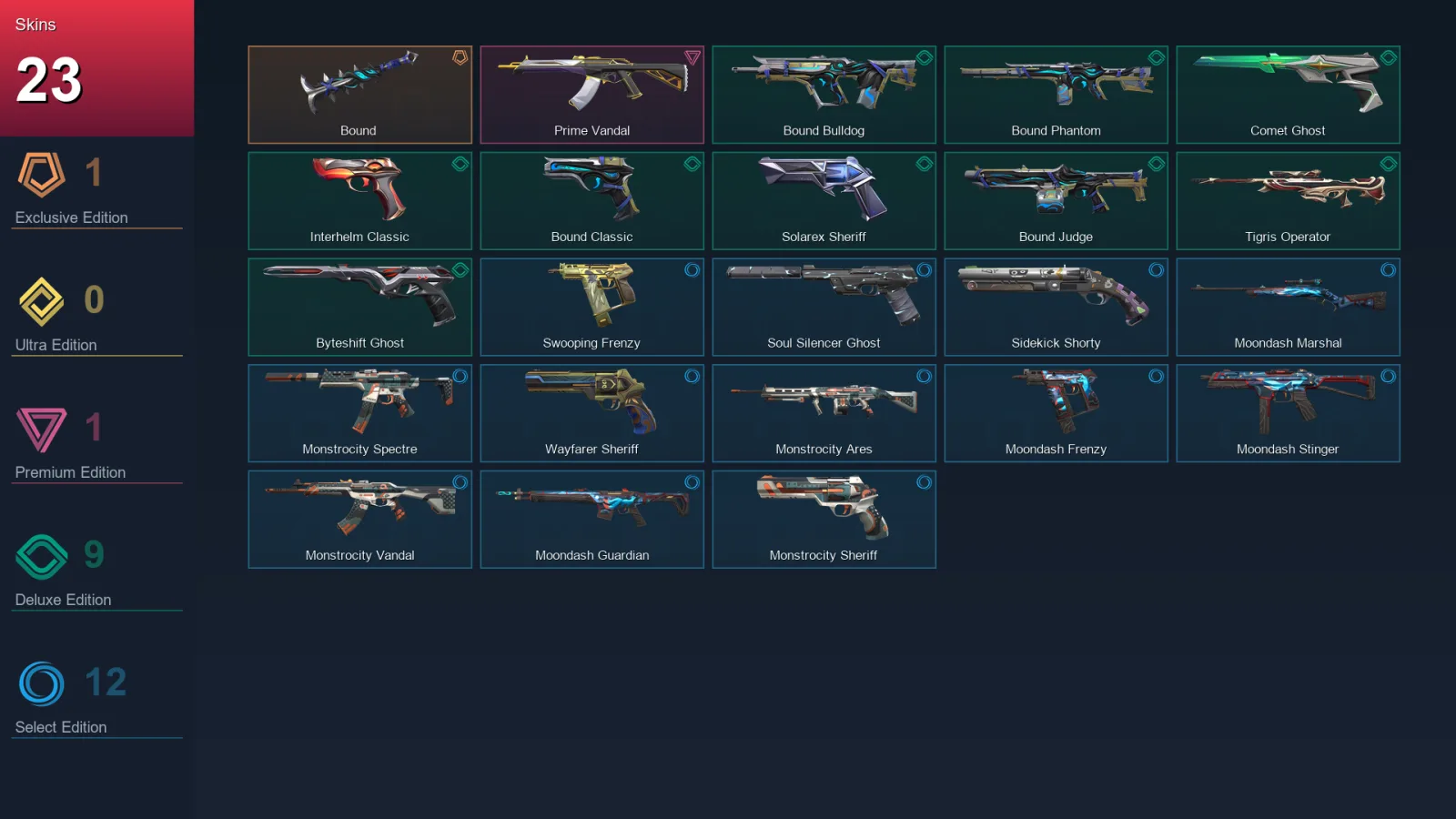 AP | Lv181 | Unranked | 23 Skin | 28 Agent | 89 Buddy
