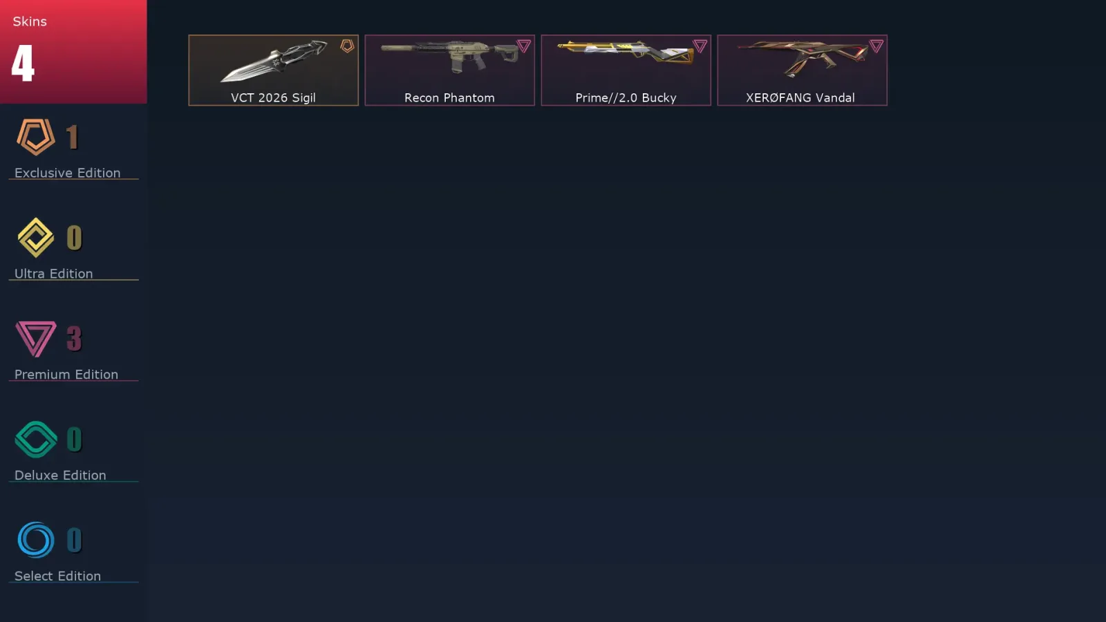 [Valorant] | EU | Level 19 | 8 Agents | 4 Skins