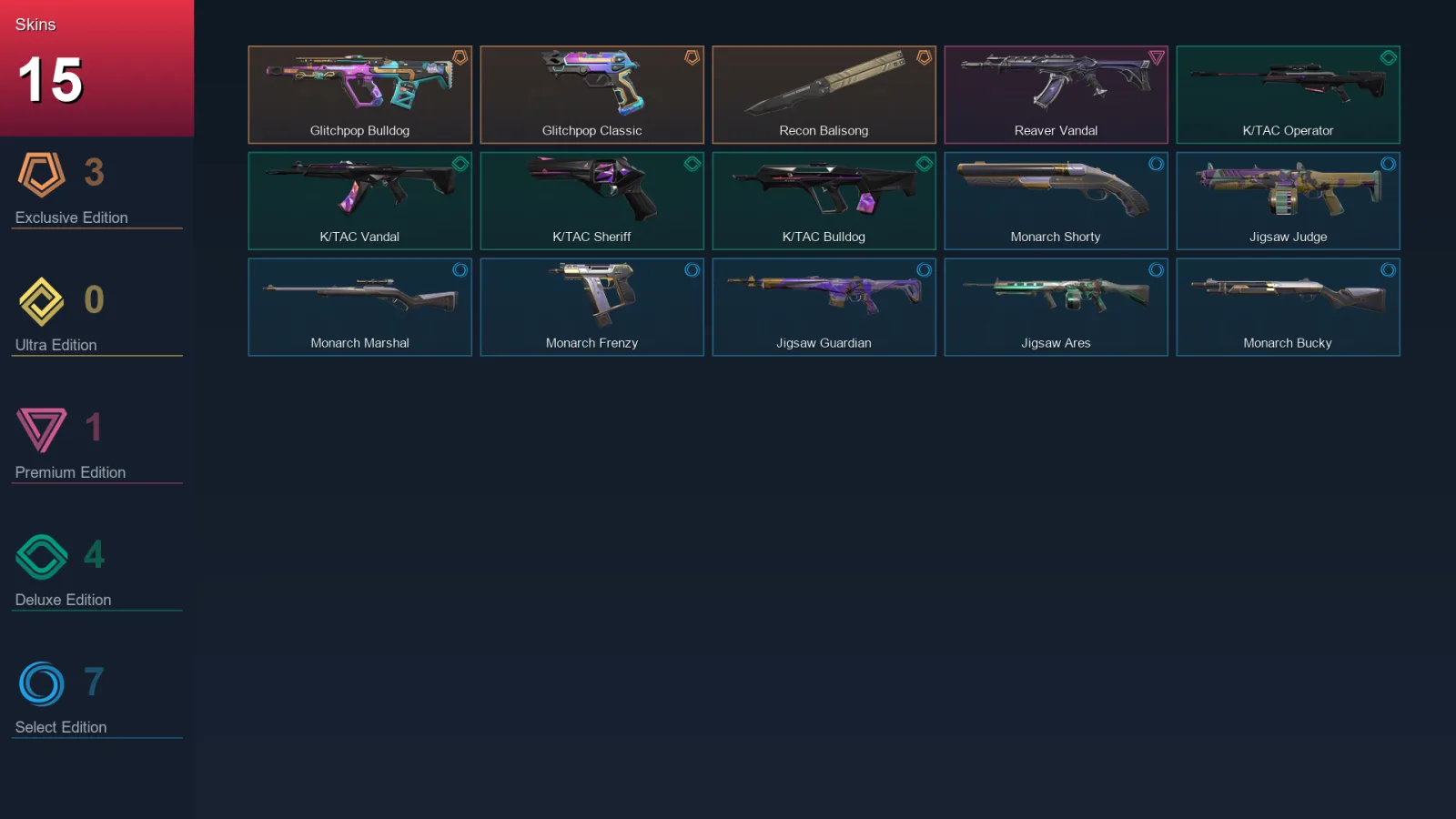 BR | Lv40 | Unranked | 15 Skin | 16 Agent | 23 Buddy