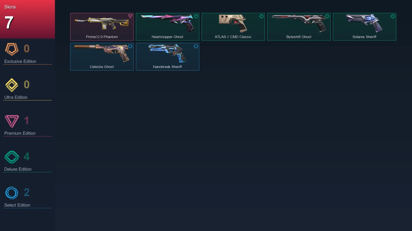 EU | Lv143 | Unranked | 7 Skin | 26 Agent | 41 Buddy