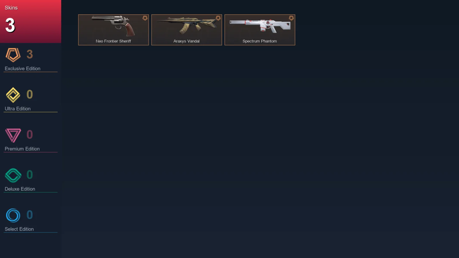 BR | Neo Frontier Sheriff | Araxys Vandal | Spectrum Phantom | 3 Skin | 25 Agent | 38 Buddy | Lv95
