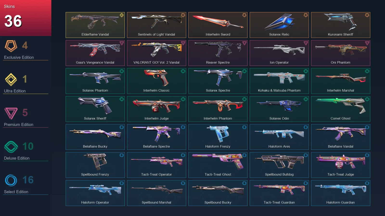 EU | Lv94 | Unranked | 36 Skin | 25 Agent | 45 Buddy